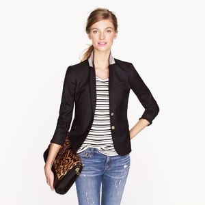 J. Crew black schoolboy wool blazer